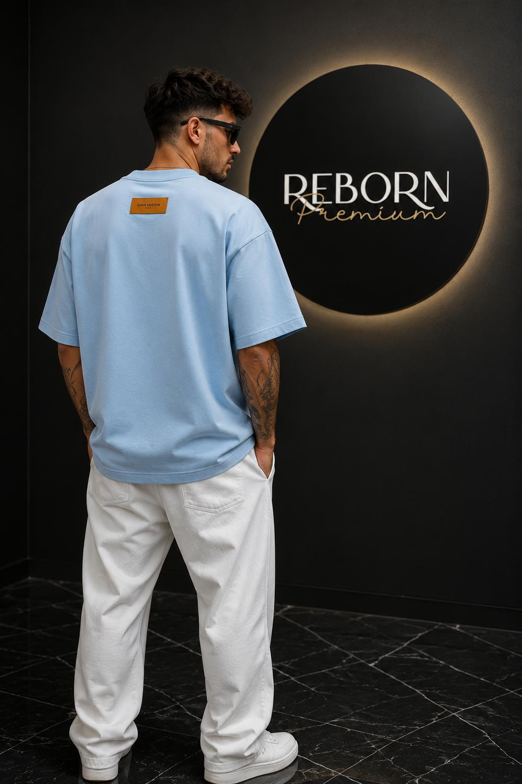 Premium Light Blue Oversized T-Shirt