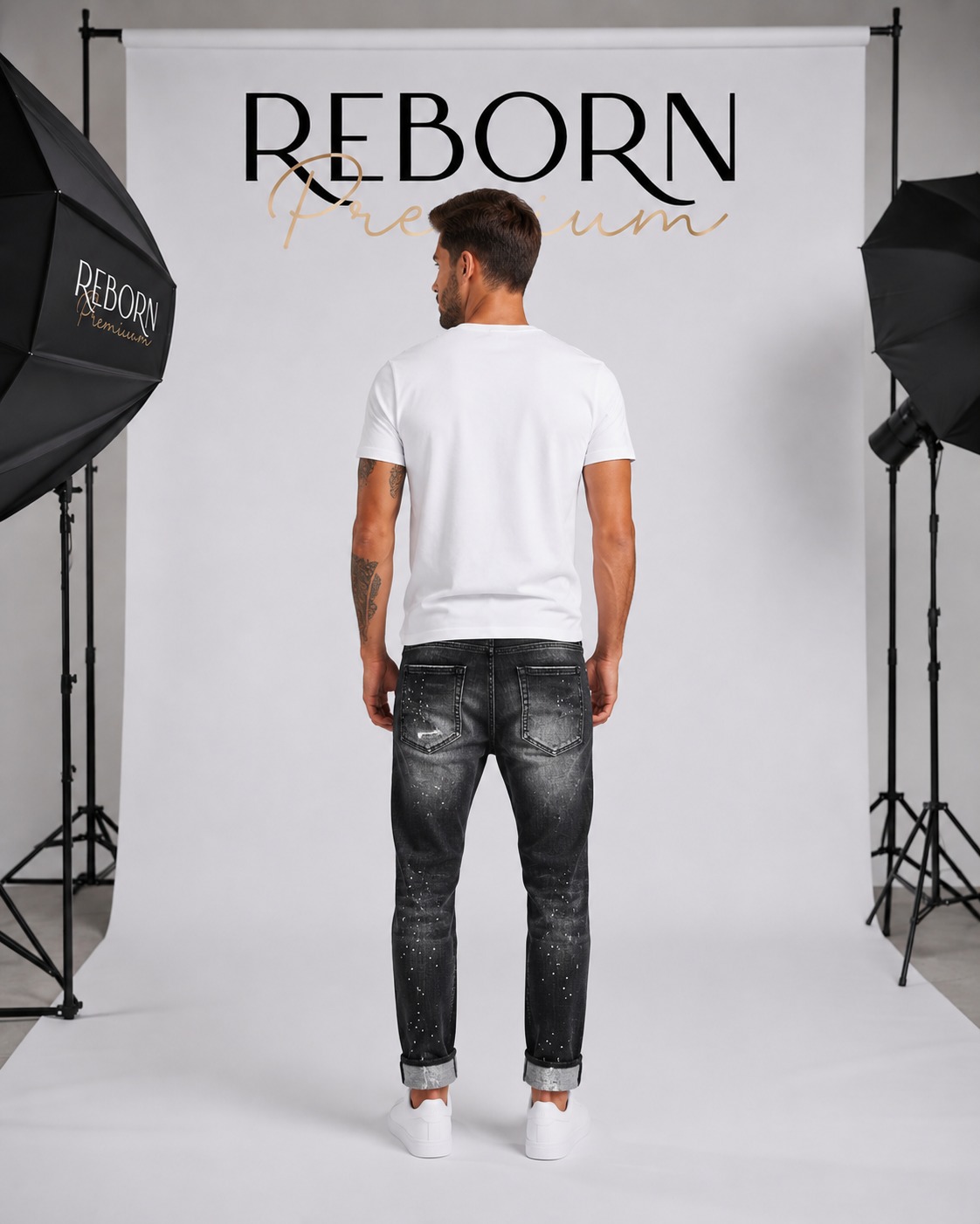 Black Premium Washed Jeans