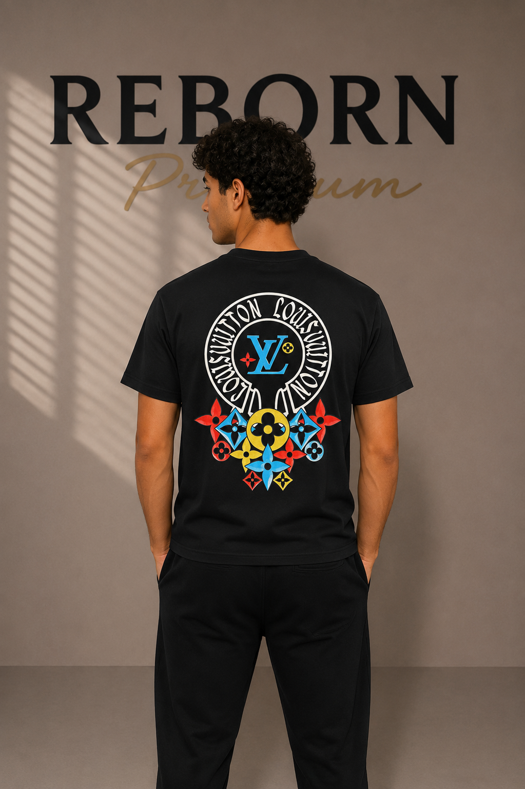 Men's Black Logo T-Shirt – Premium Cotton