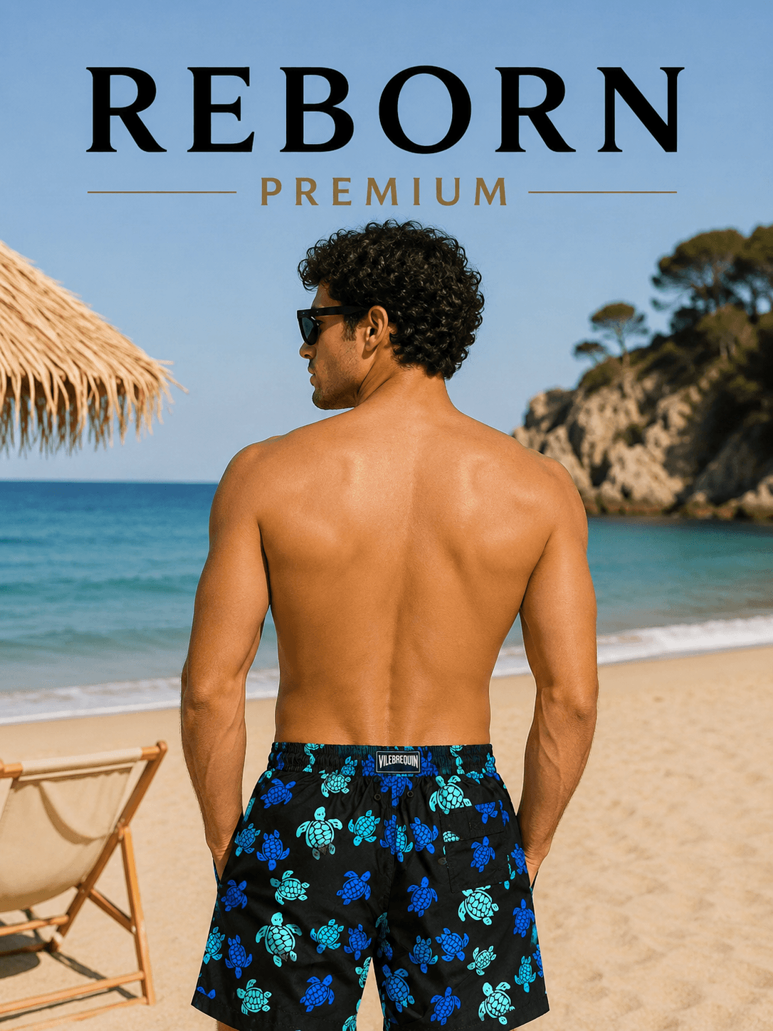 Black Turtle Premium Swim Shorts